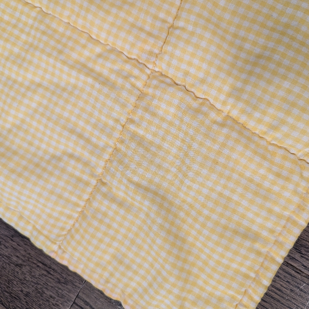 Baby Quilt Handmade‎ Gingham Bear 39x32 - Picture 4 of 4